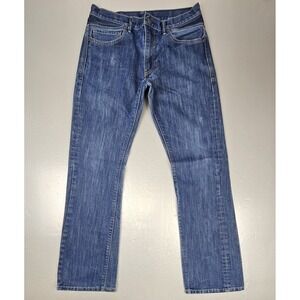 Levis 527 Jeans Mens 33x34 Bootcut Medium Wash Y2k Blue‎ Denim Black Label.